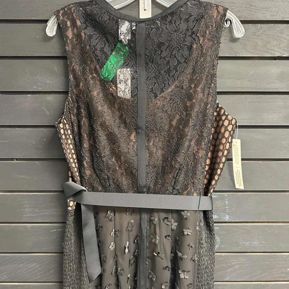 Anthropologie Black  Lace Dress NEW - Picture 9 of 12